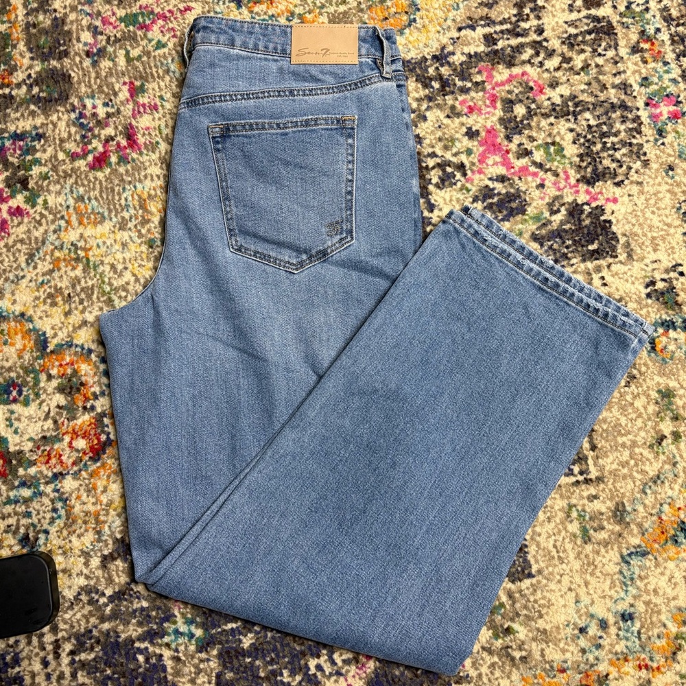 Seven7 Light Blue Women’s Straight Jeans